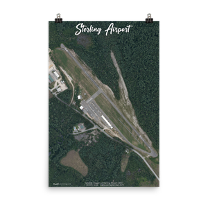 Sterling Airport (3B3) Satellite Image Poster