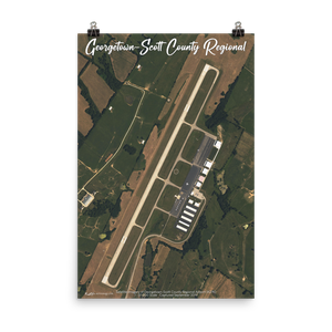 Georgetown-Scott County Regional Airport (K27K) Satellite Image Poster