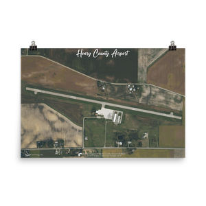 Henry County Airport (K7W5) Satellite Image Poster