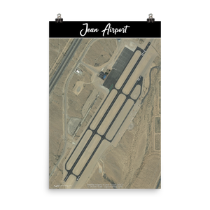 Jean Airport (K0L7) Satellite Image Poster