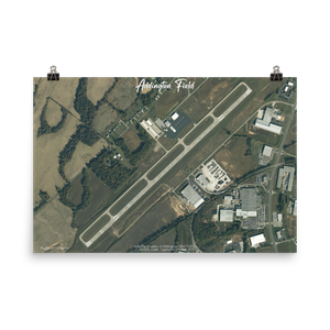 Addington Field (KEKX) Satellite Image Poster