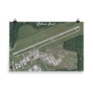 Rostraver Airport (KFWQ) Satellite Image Poster