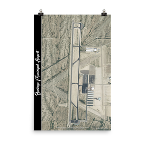 Buckeye Municipal Airport (KBXK) Satellite Image Poster