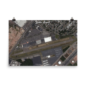 Linden Airport (KLDJ) Satellite Image Poster