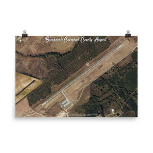 Brookneal/Campbell County Airport (K0V4) Satellite Image Poster