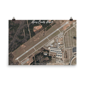 Henry County Airport (K4A7) Satellite Image Poster