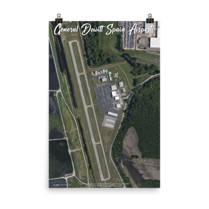 General Dewitt Spain Airport (KM01) Satellite Image Poster