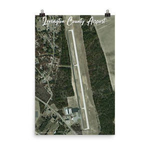 Lexington County Airport (K6J0) Satellite Image Poster