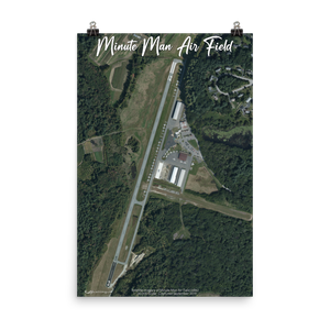 Minute Man Air Field (6B6) Satellite Image Poster