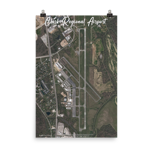 Clark Regional Airport (KJVY) Satellite Image Poster