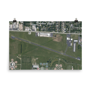 Downtown Airport (K3DW) Satellite Image Poster