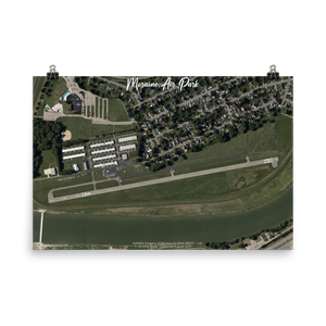 Moraine Air Park (KI73) Satellite Image Poster