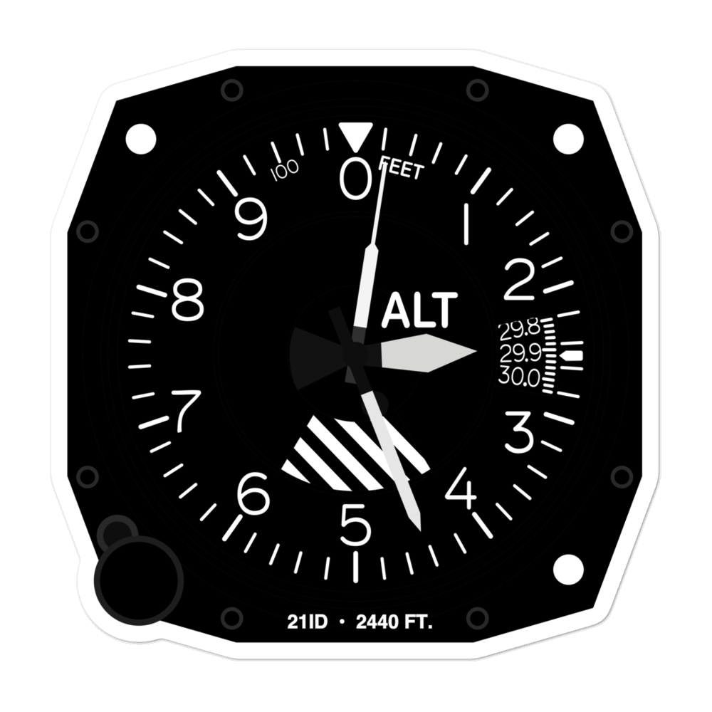 Nordman / Phillabaum Heliport (21ID) Altimeter Stickers 