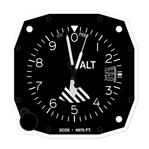 Edenway Airport (2CO5) Altimeter Stickers