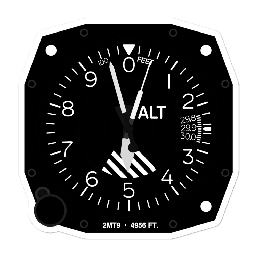 Gold Creek Airport (2MT9) Altimeter Stickers 