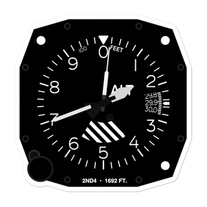 Trinity Medical Center Heliport (2ND4) Altimeter Stickers