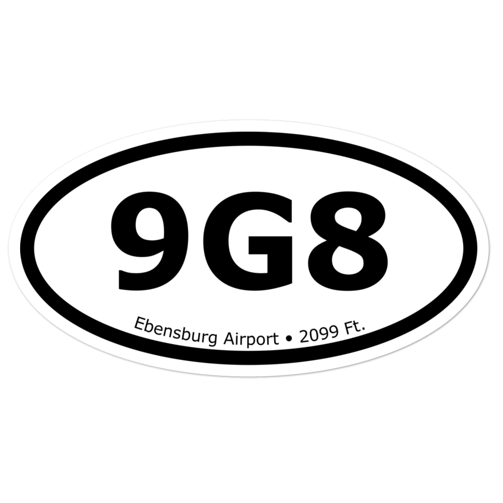 Ebensburg Airport (K9G8) Oval Sticker 