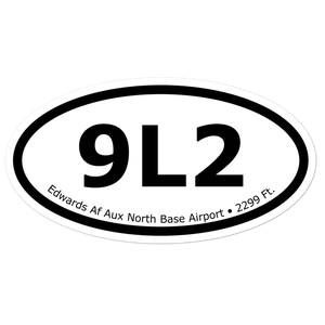 Edwards Af Aux North Base Airport (K9L2) Oval Sticker