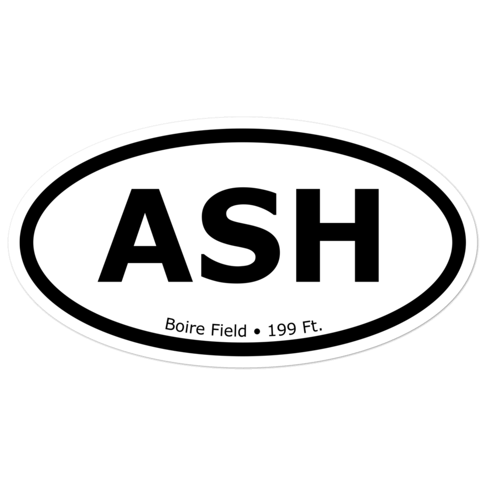 Boire Field (KASH) Oval Sticker 