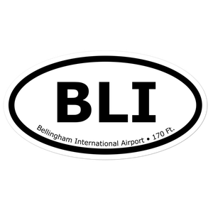 Bellingham International Airport (KBLI) Oval Sticker