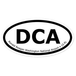 Ronald Reagan Washington National Airport (KDCA) Oval Sticker