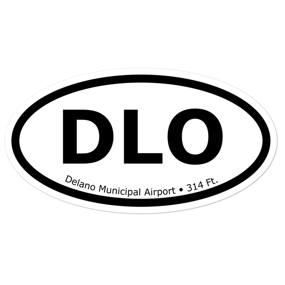 Delano Municipal Airport (KDLO) Oval Sticker 