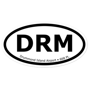 Drummond Island Airport (KDRM) Oval Sticker