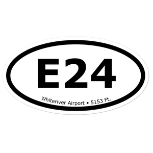 Whiteriver Airport (KE24) Oval Sticker