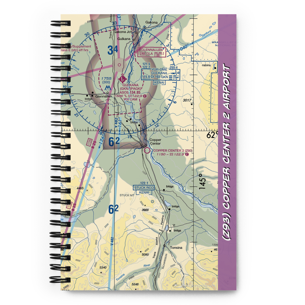 Copper Center 2 Airport (Z93) VFR Sectional Notebook 
