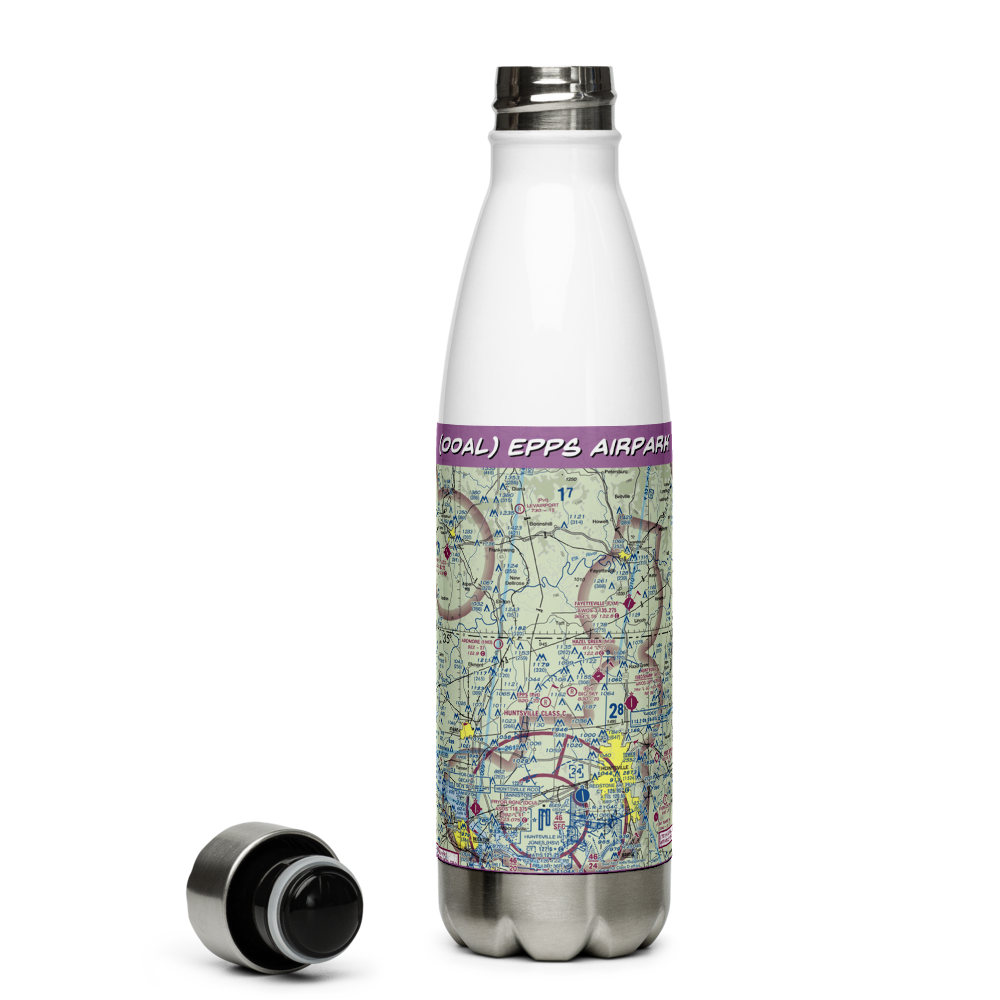 Epps Airpark (00AL) VFR Sectional Water Bottle 