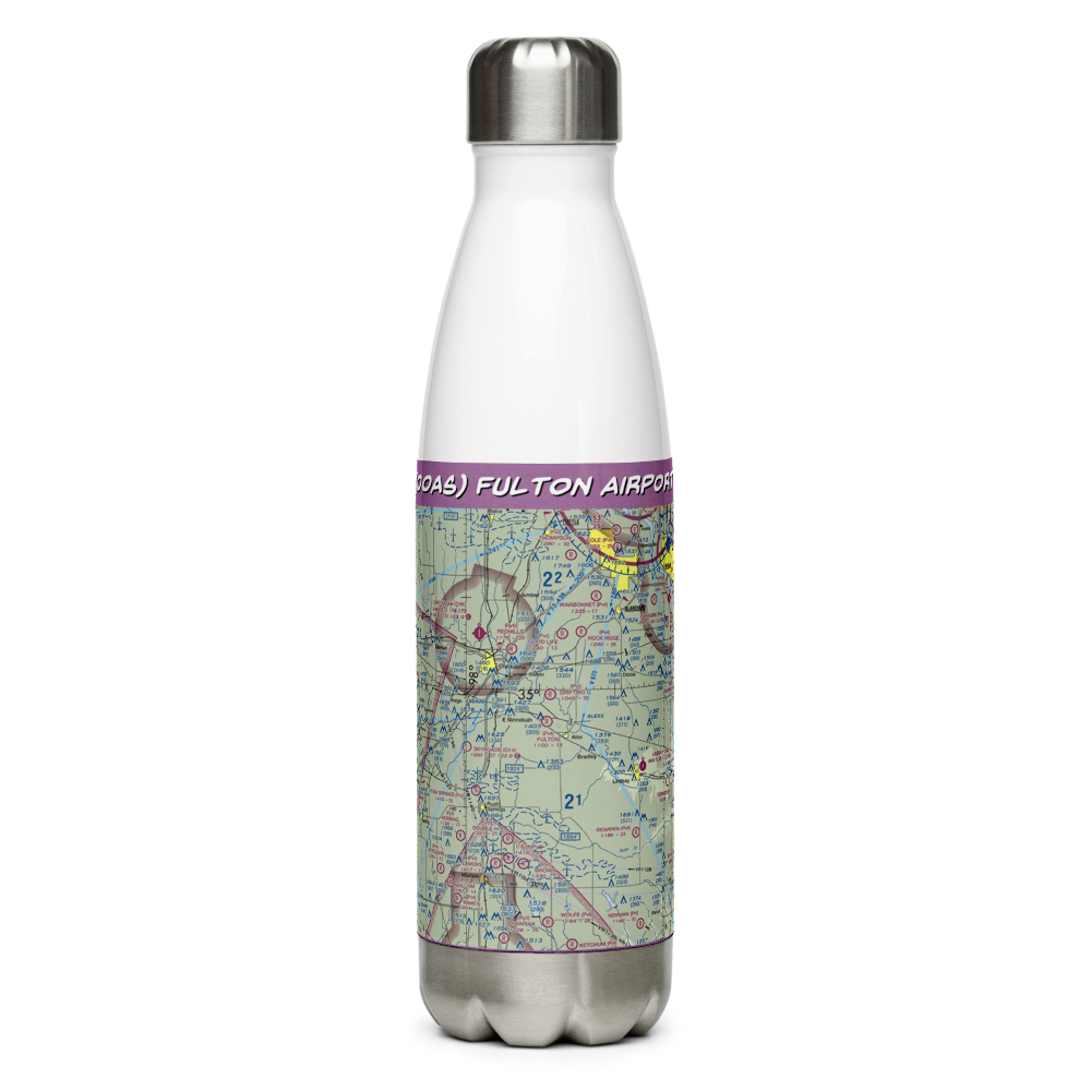 Fulton Airport (00AS) VFR Sectional Water Bottle 