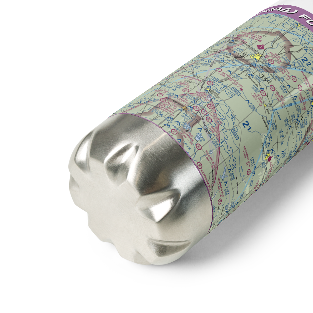 Fulton Airport (00AS) VFR Sectional Water Bottle 