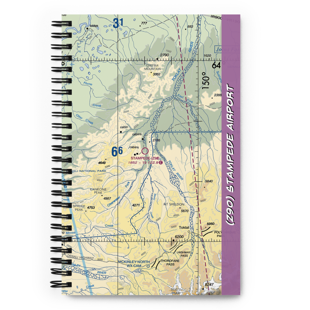 Stampede Airport (Z90) VFR Sectional Notebook 