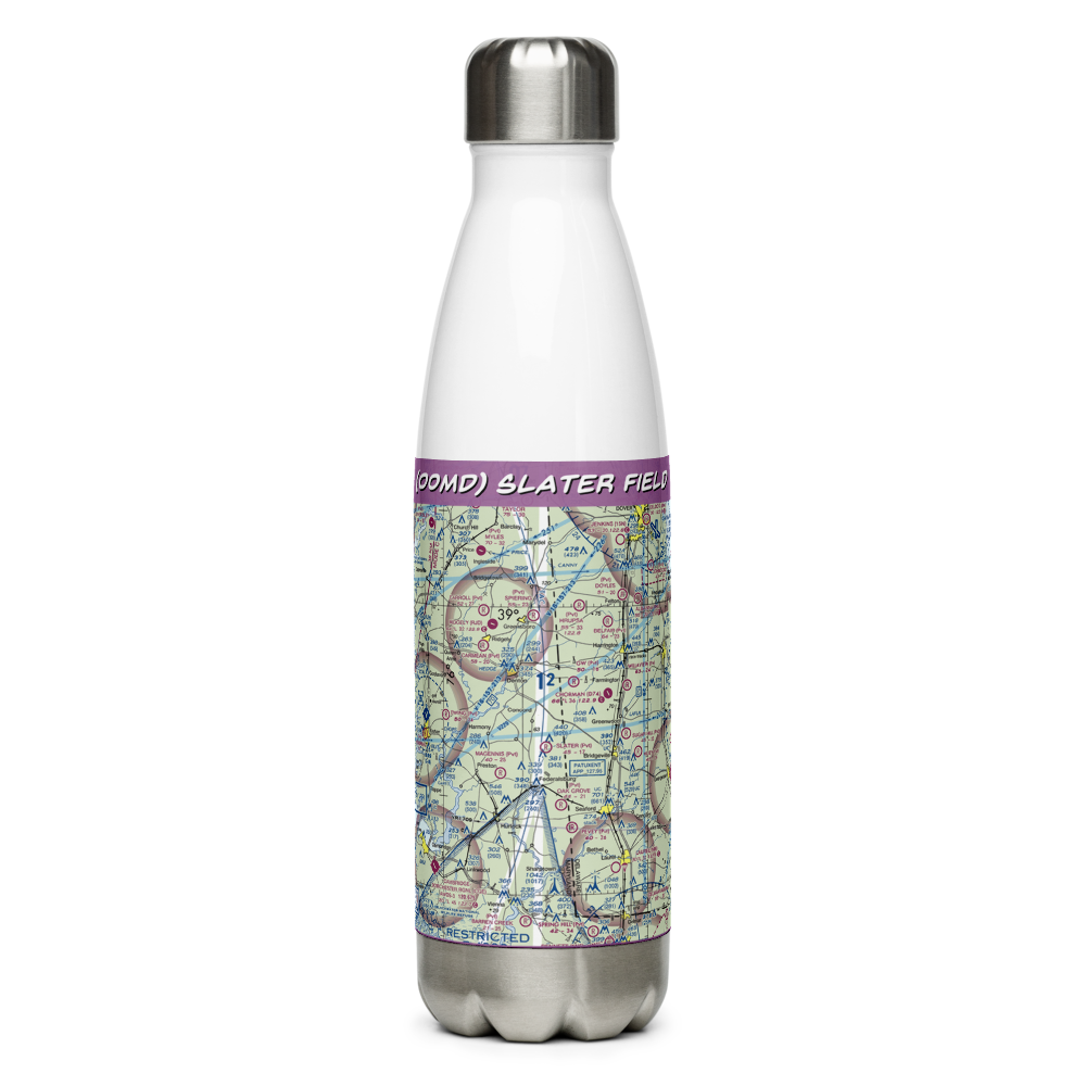 Slater Field (00MD) VFR Sectional Water Bottle 