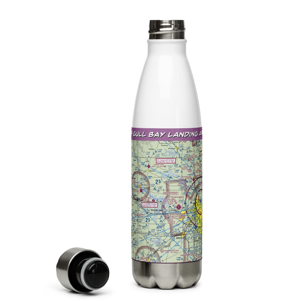 Gull Bay Landing Airport (00OK) VFR Sectional Water Bottle 
