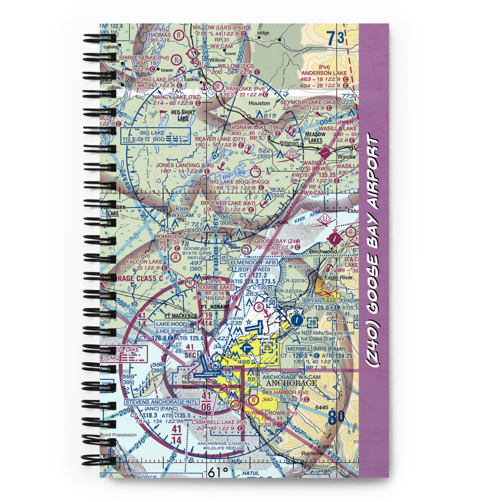 Goose Bay Airport (Z40) VFR Sectional Notebook 