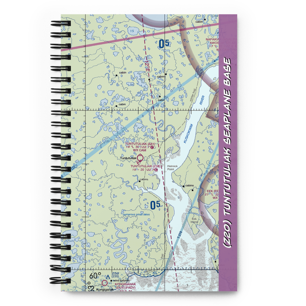 Tuntutuliak Seaplane Base (Z20) VFR Sectional Notebook 
