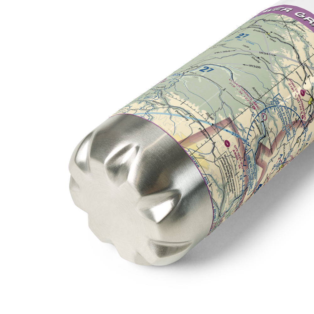 Lower Granite State Airport (00W) VFR Sectional Water Bottle 