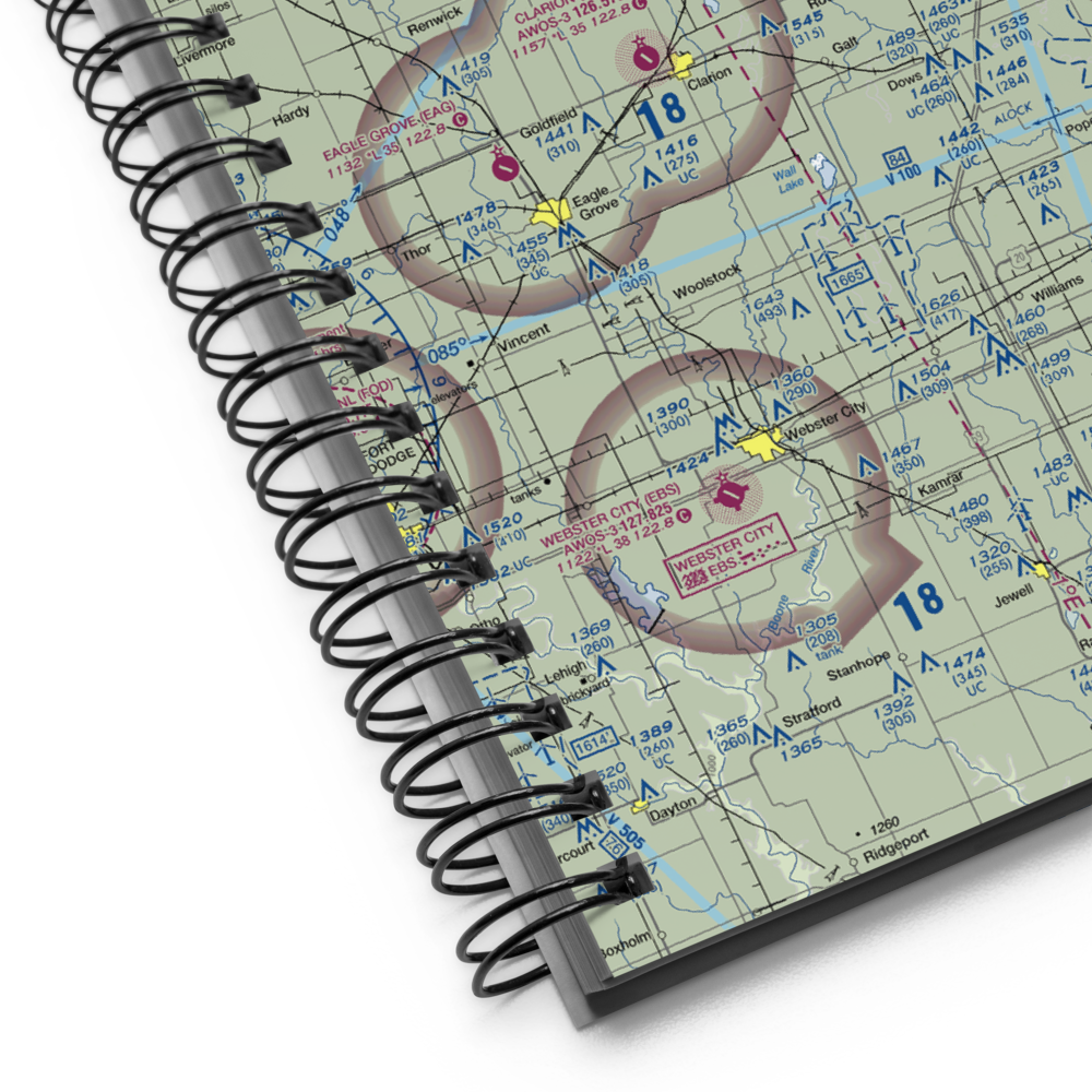 Belmond Municipal Airport (Y48) VFR Sectional Notebook 