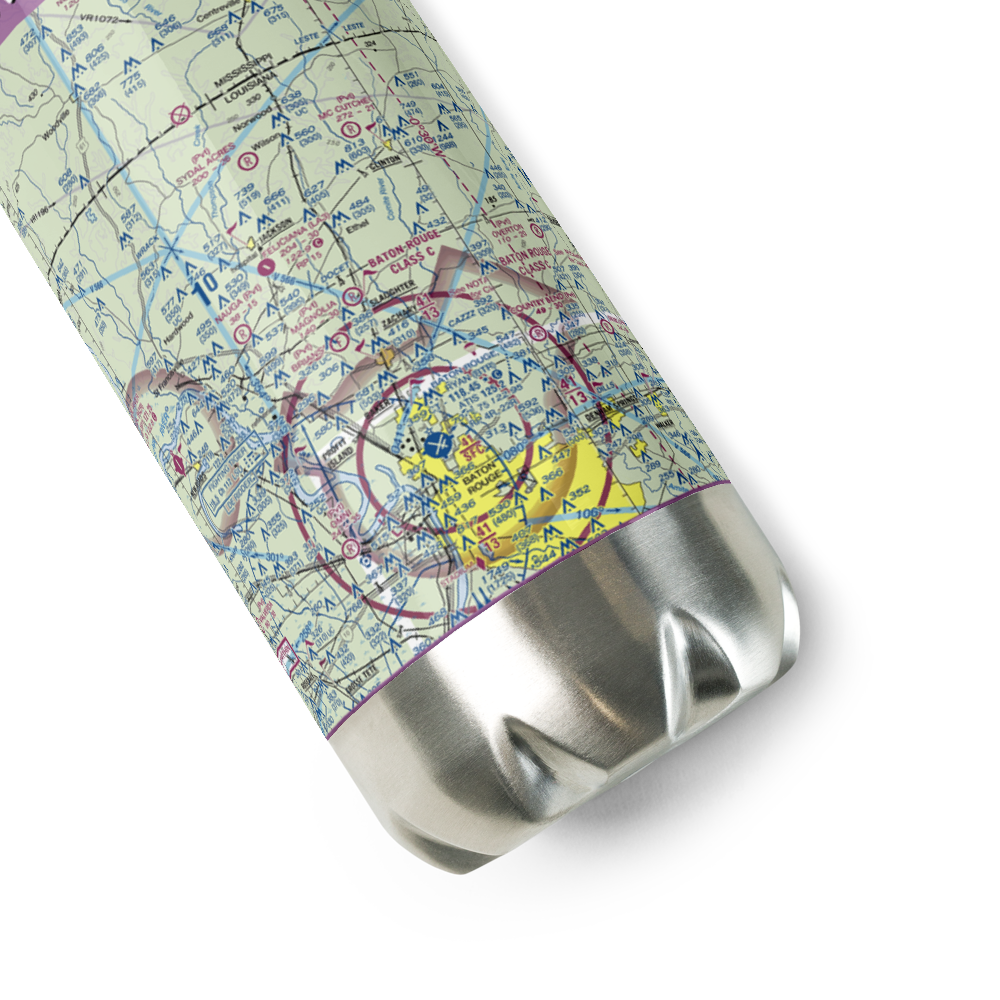 Country Breeze Airport (01LS) VFR Sectional Water Bottle 