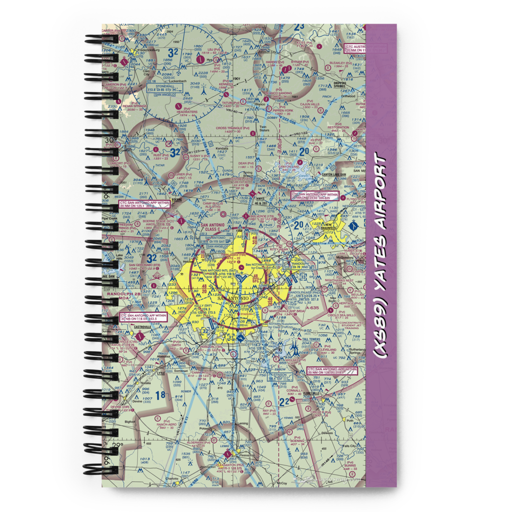 Yates Airport (XS89) VFR Sectional Notebook 