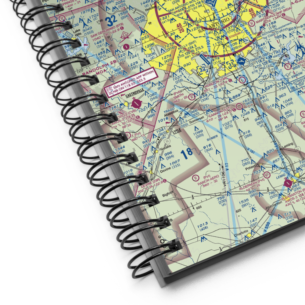Yates Airport (XS89) VFR Sectional Notebook 