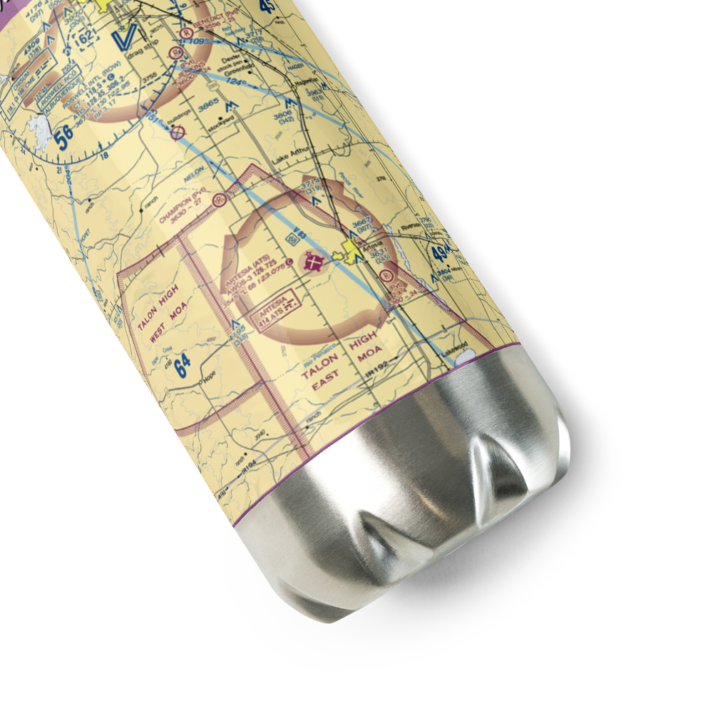Champion Ranch Airport (01NM) VFR Sectional Water Bottle 