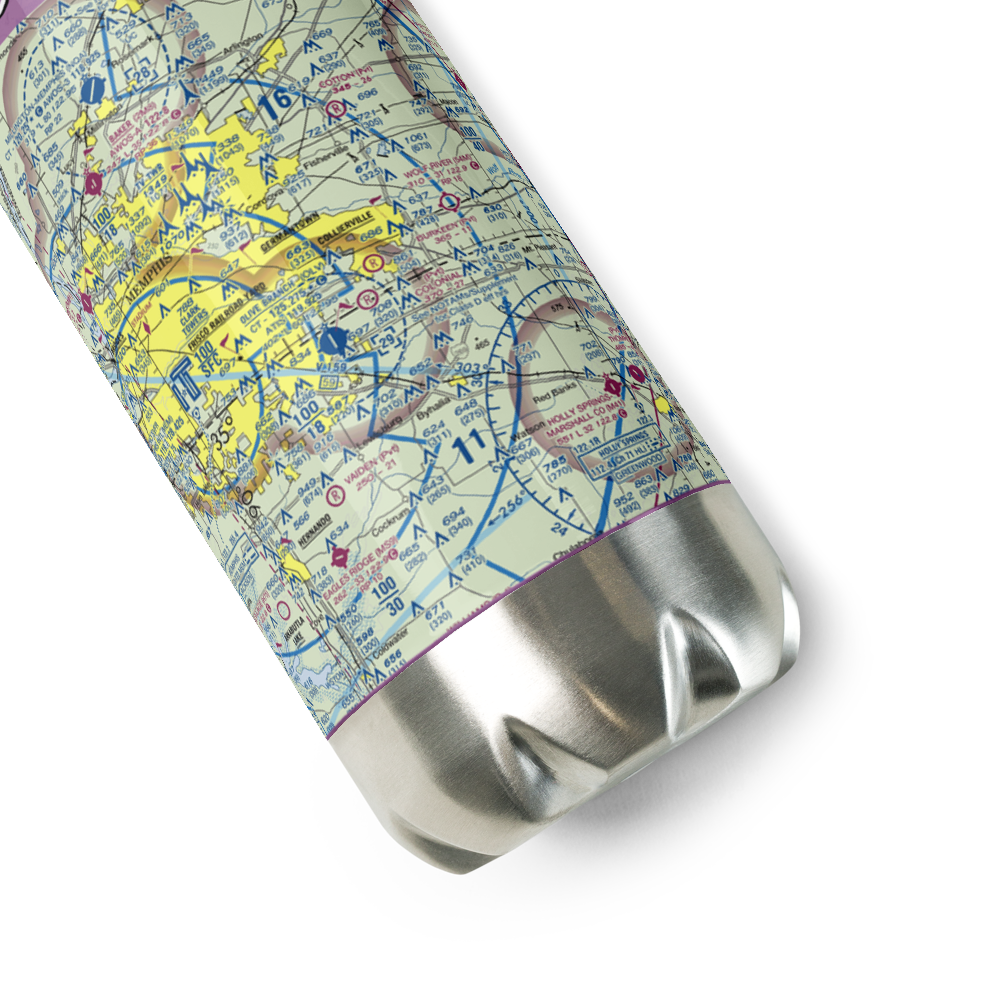 Colonial Air Park (01TN) VFR Sectional Water Bottle 
