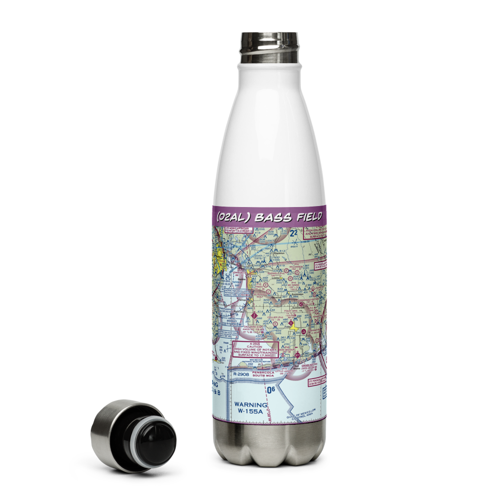 Bass Field (02AL) VFR Sectional Water Bottle 