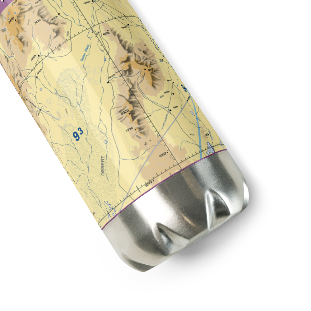 Paiute Meadows Airport (02NV) VFR Sectional Water Bottle 