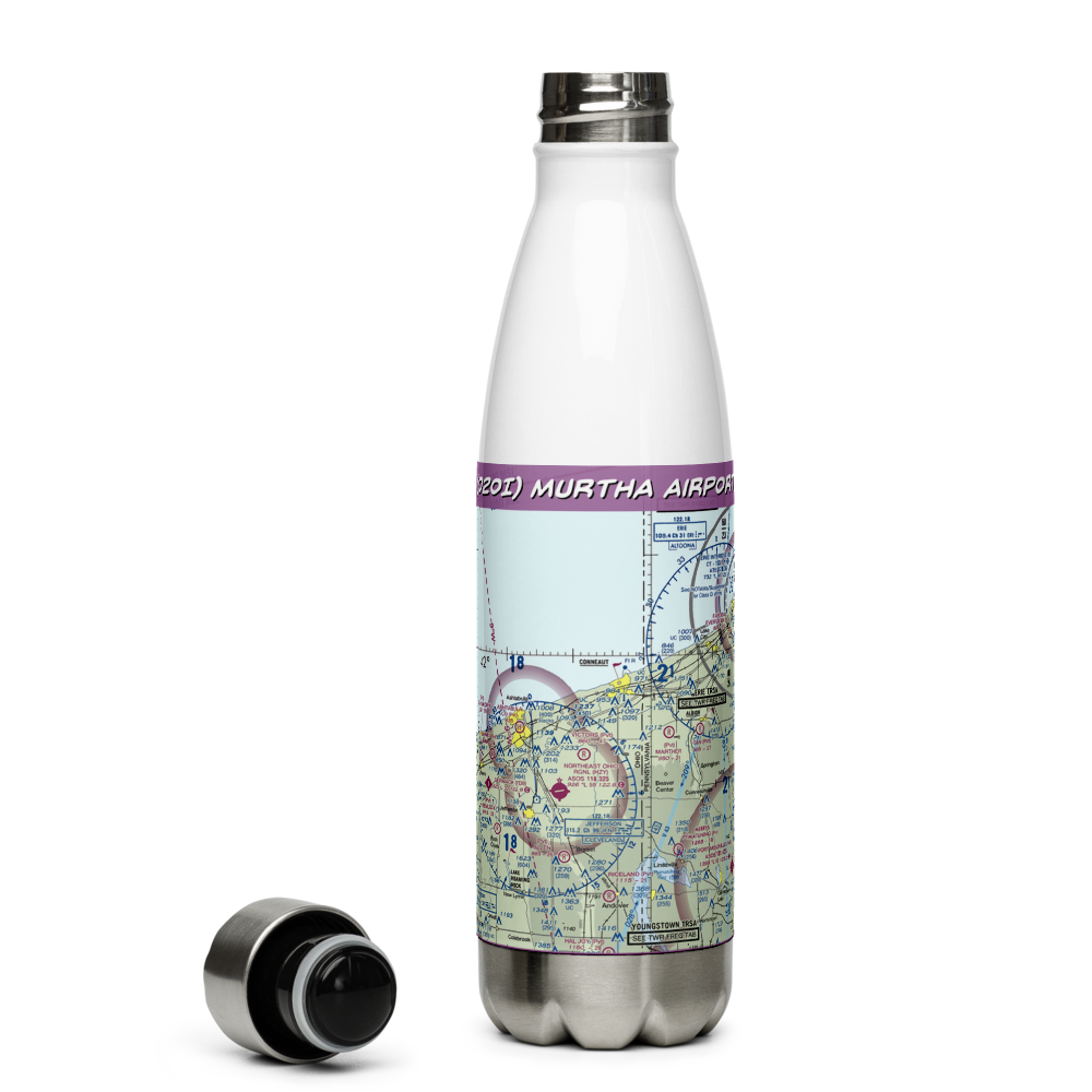 Murtha Airport (02OI) VFR Sectional Water Bottle 