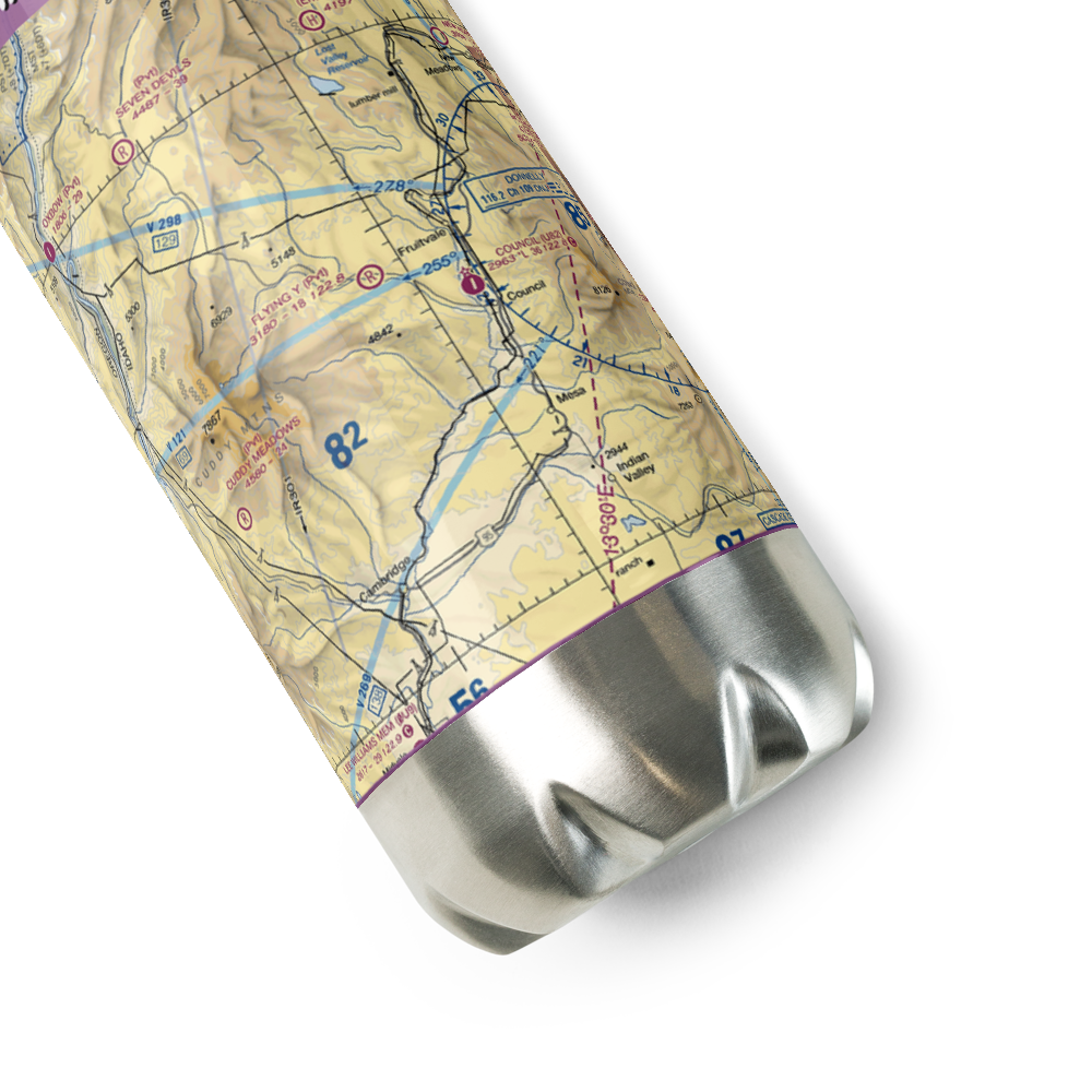 Flying Y Ranch Airport (03ID) VFR Sectional Water Bottle 