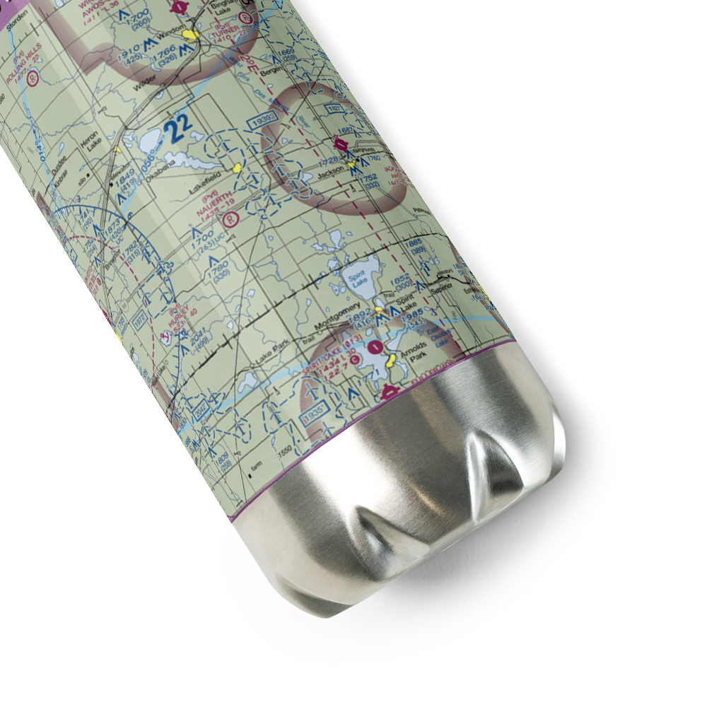 Nauerth Land Ranch Airport (03MN) VFR Sectional Water Bottle 