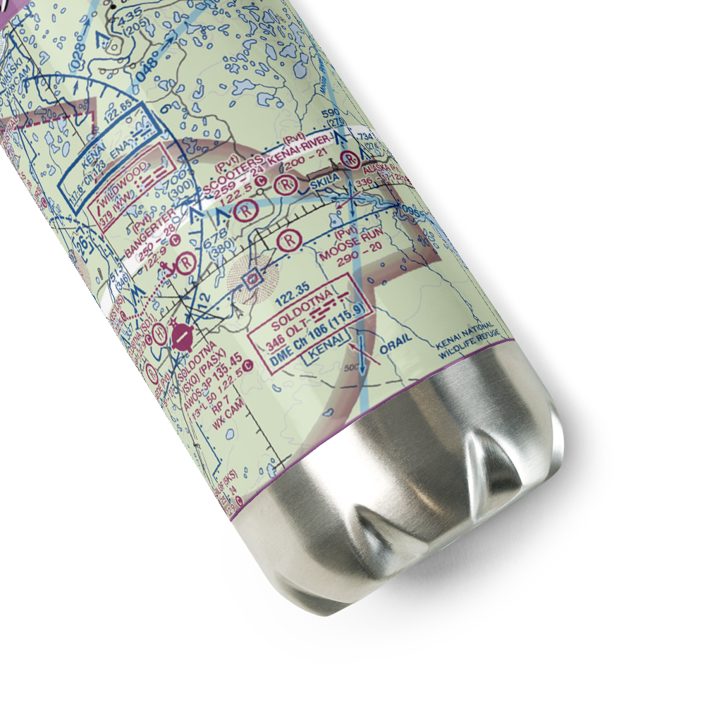 Phil's Airport (04AA) VFR Sectional Water Bottle 